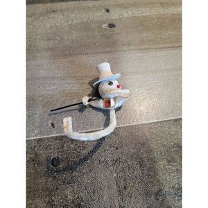 Snowman cane decor ornament xmas glitter